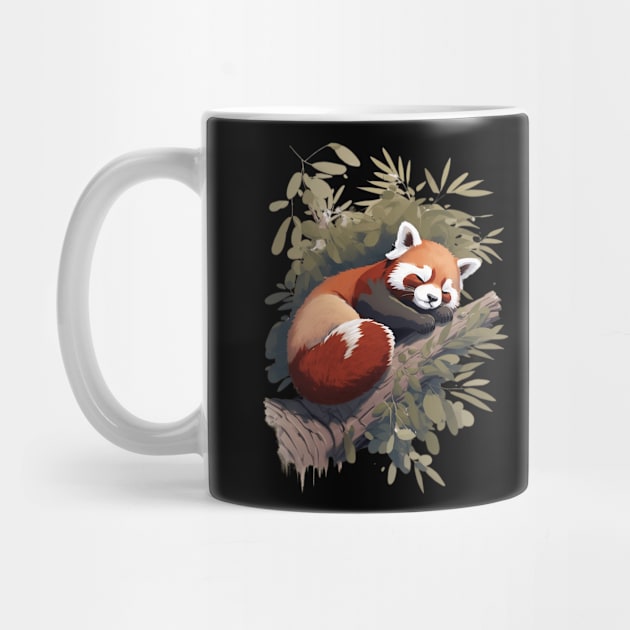 Sleeping Red Panda by Starry Street